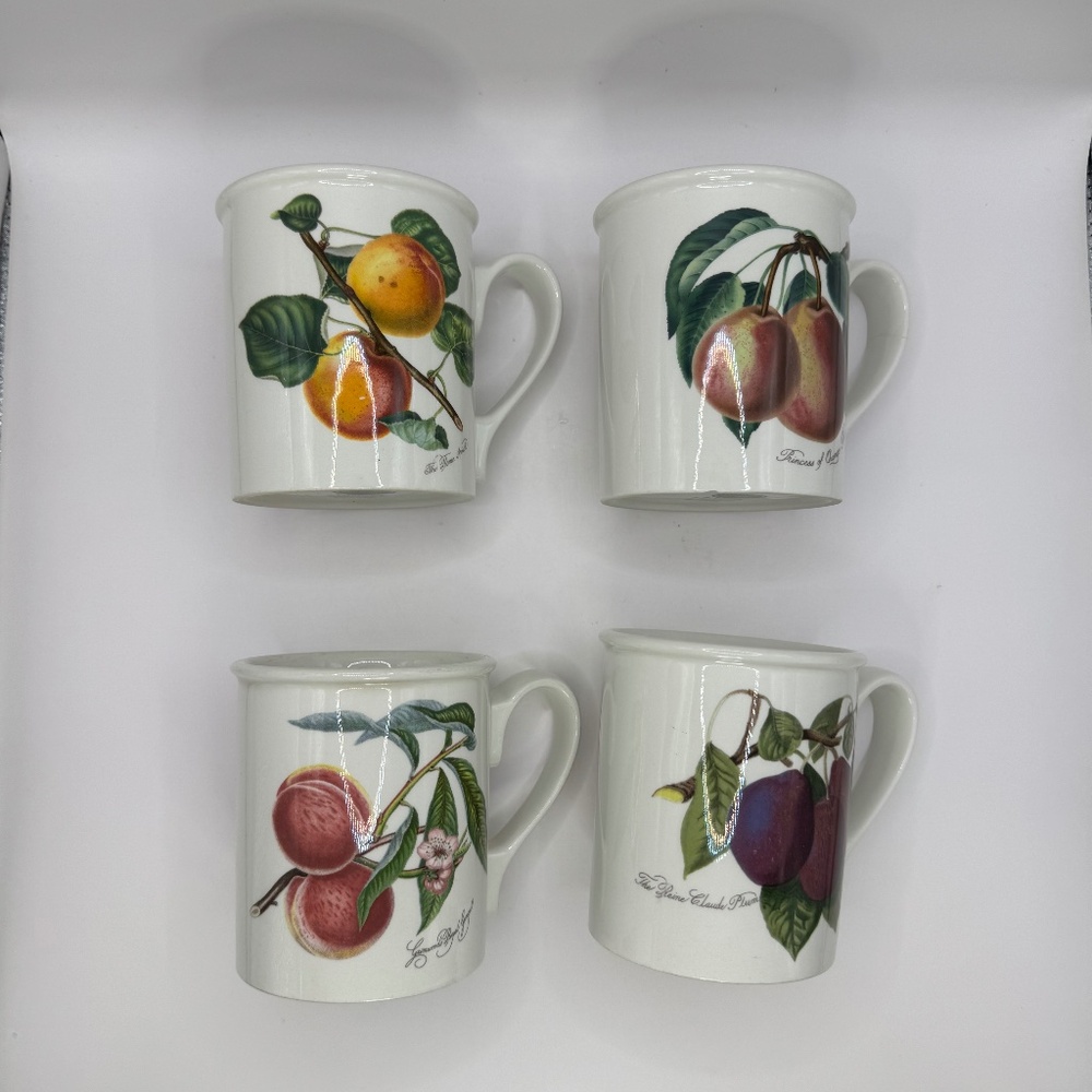 Portmeirion Pomona Fruit Mugs Set of 6. See details for condition.